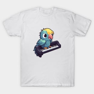 Parrot Playing Piano T-Shirt